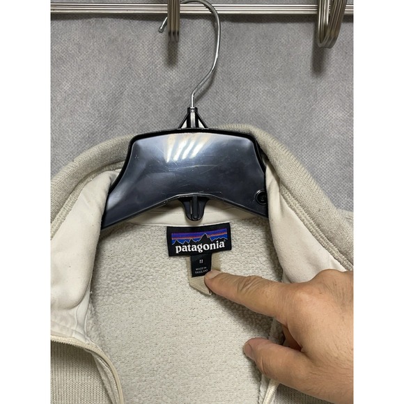 Patagonia Sweater Women M Tan‎ Zip Better Sweater Fleece Jacket Active Outdoor - Picture 7 of 9